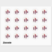 Stickers ronds de 1,5 po (Feuille)