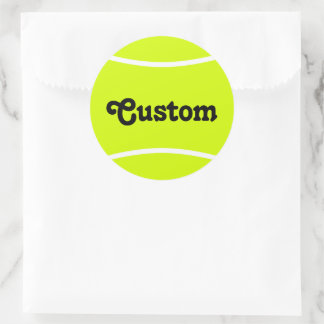 Stickers ronds de balle de tennis personnalisés