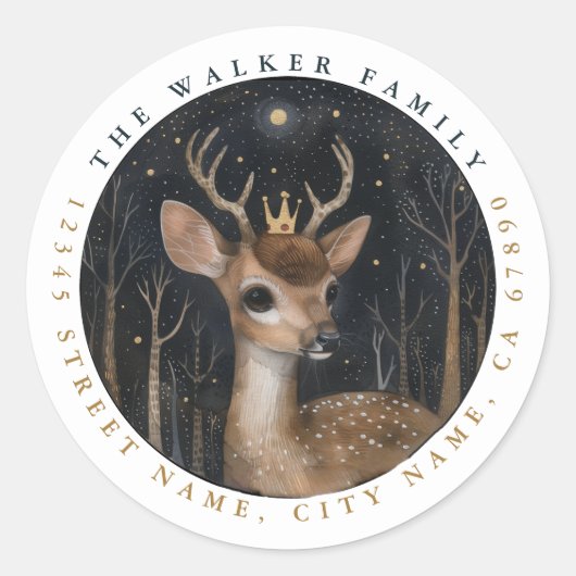 Stickers ronds de cerfs (Devant)