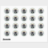 Stickers ronds de chats (Feuille)