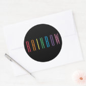 Stickers ronds de GRANDE TAILLE / Noir (Enveloppe)