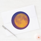 Stickers ronds de la lune d'or (Enveloppe)