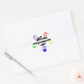 Stickers ronds de l'autisme (Enveloppe)