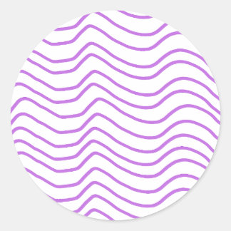 Stickers ronds de ligne violette minimale