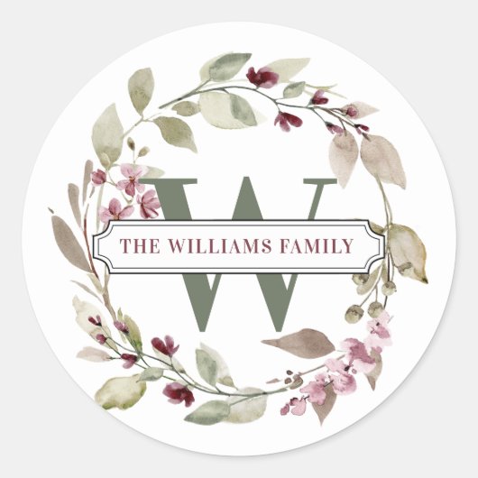 Stickers ronds de nom personnalisé (Devant)