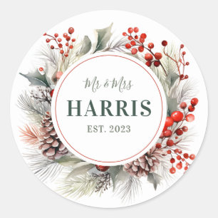 Stickers ronds de nom personnalisé