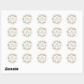 Stickers ronds de nom personnalisé (Feuille)