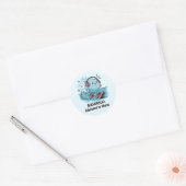Stickers ronds de nuage de dessin amusant (Enveloppe)