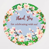 Stickers ronds décoratifs Merci (Design 1)