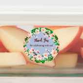 Stickers ronds décoratifs Merci (Apposé)