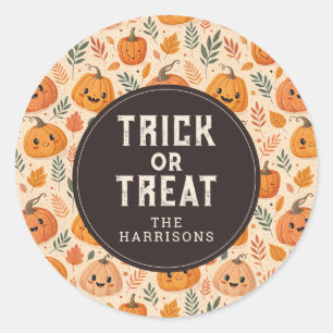 Stickers ronds d'Halloween joyeux