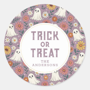 Stickers ronds d'Halloween joyeux