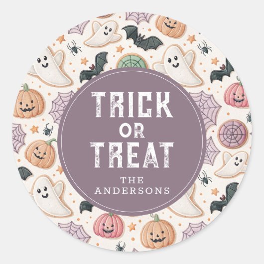 Stickers ronds d'Halloween joyeux (Devant)
