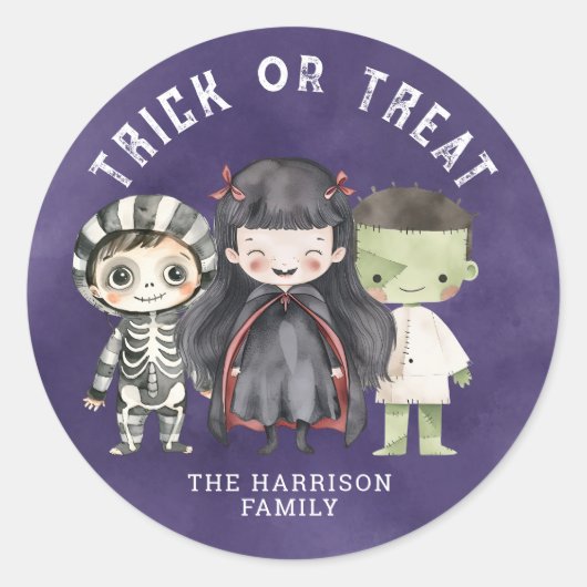 Stickers ronds d'Halloween joyeux (Devant)