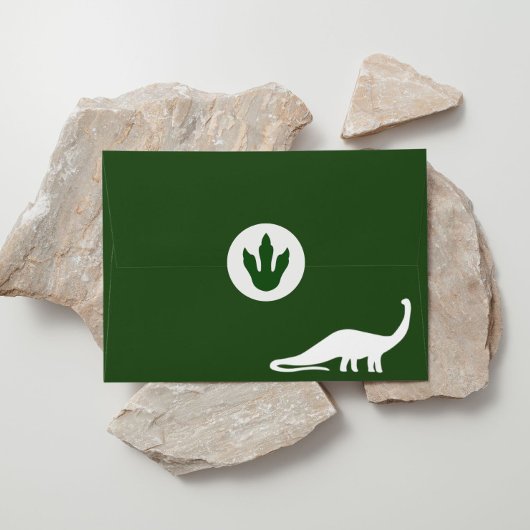 Stickers ronds Dinosaures verts