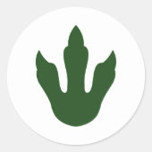 Stickers ronds Dinosaures verts (Devant)