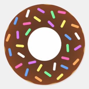 Stickers ronds Donut
