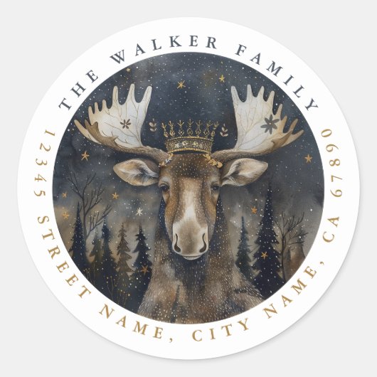 Stickers ronds d'orignal (Devant)