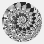 Stickers ronds "Down Rabbit Hole" (Devant)