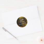 Stickers ronds du 50e anniversaire du Mariage (Enveloppe)