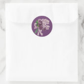 Stickers ronds du Bouquet de Nosegay vintages (Sac)