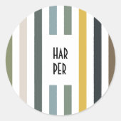 Stickers ronds Echo Trails - Bleu/Vert (Devant)