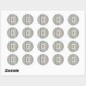 Stickers ronds Echo Trails - Stripes Bleues (Feuille)