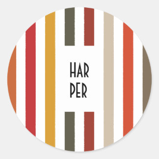 Stickers ronds Echo Trails - Stripes de teintes de