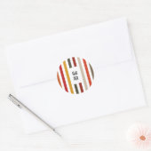 Stickers ronds Echo Trails - Stripes de teintes de (Enveloppe)