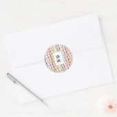 Stickers ronds Echo Trails - Stripes multicolores (Enveloppe)