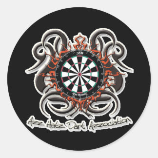 Stickers ronds en détresse - Customisés