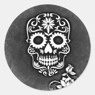 STICKERS RONDS EN HAUSSE DE SUCRE