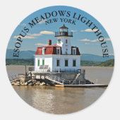 Stickers ronds Esopus Meadows Lighthouse, New York (Devant)