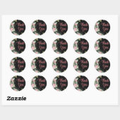 Stickers ronds Flare Merci (Feuille)