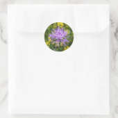 Stickers ronds Fleurs sauvages violets tachetés (Sac)