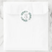 Stickers ronds floraux mariages (Sac)