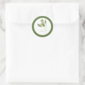 Stickers ronds FRAIS SAGE (+texte) Vert (Sac)