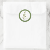 Stickers ronds FRAIS THYME (+texte) Vert (Sac)