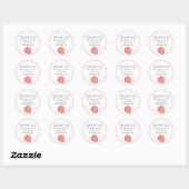 Stickers ronds fraises Berry Premier anniversaire (Feuille)