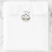 Stickers ronds Halloween heureux (Sac)