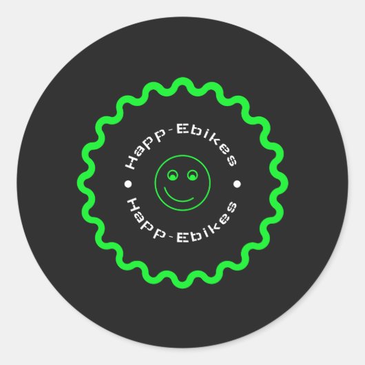 Stickers ronds Happ-Ebikes (Devant)