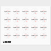 Stickers ronds - Homilétique Coeur (Feuille)
