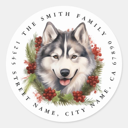 Stickers ronds Husky (Devant)