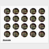 Stickers ronds Image déesse (Feuille)