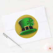 Stickers ronds Jour de la Saint Patrick Casquette (Enveloppe)