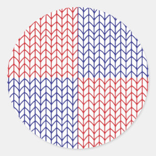 Stickers ronds KNIT AMÉRICAINS