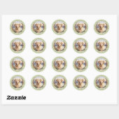 Stickers ronds Labrador Retriever (Feuille)