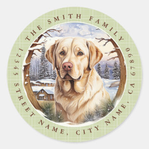 Stickers ronds Labrador Retriever