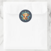 Stickers ronds Labrador Retriever (Sac)