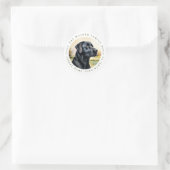 Stickers ronds Labrador Retriever (Sac)